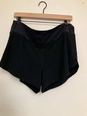 Athleta Black High-Waist Athletic Shorts